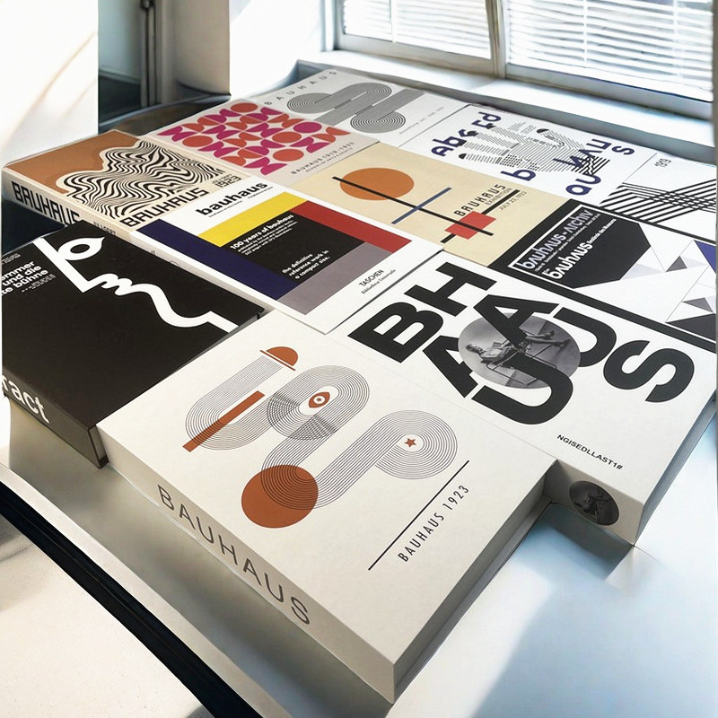 Interior Design Book - Libri decorativi di lusso astratti Bauhaus