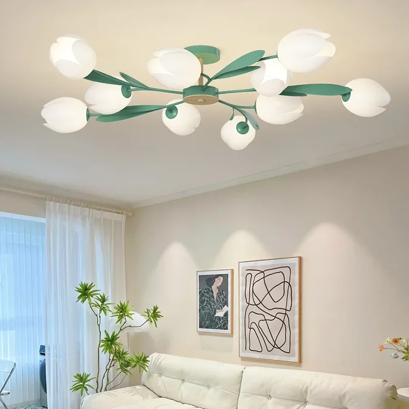 Interior Design Kitchen Modern - Lampadari con design floreale, lampade da