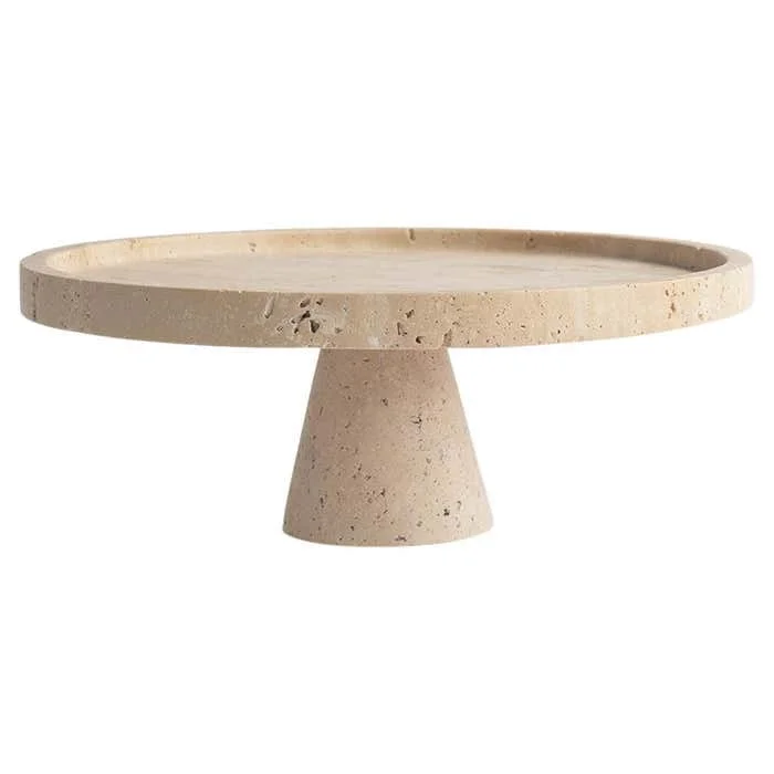 Supporto in marmo naturale di  - Travertine Tray Oval recensione e prezzo