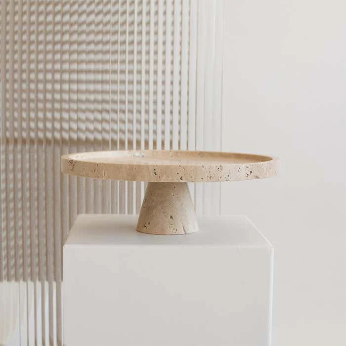 Supporto in marmo naturale di  - Travertine Tray Oval recensione e prezzo