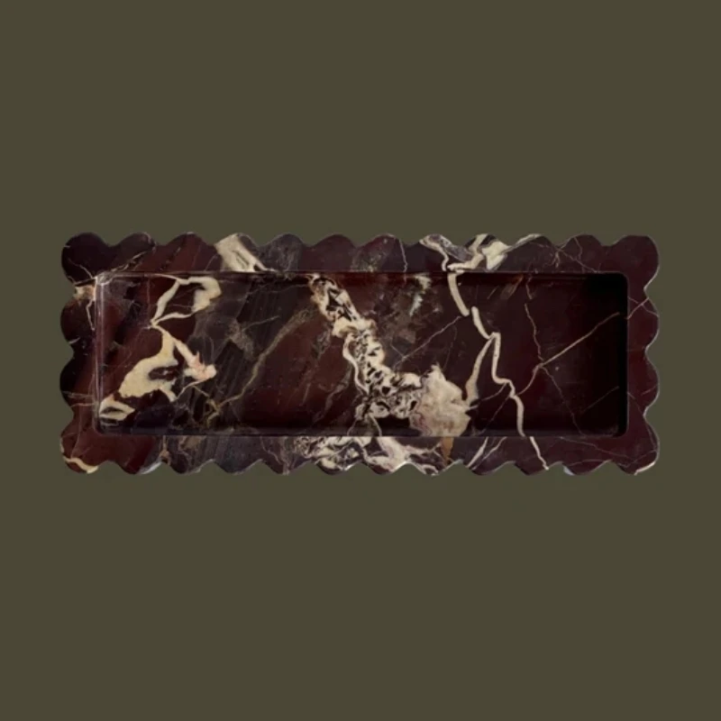 Pietra naturale viola rosso tr - Travertine Tray Oval recensione e prezzo