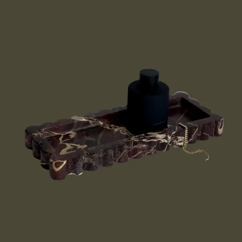 Pietra naturale viola rosso tr - Travertine Tray Oval recensione e prezzo