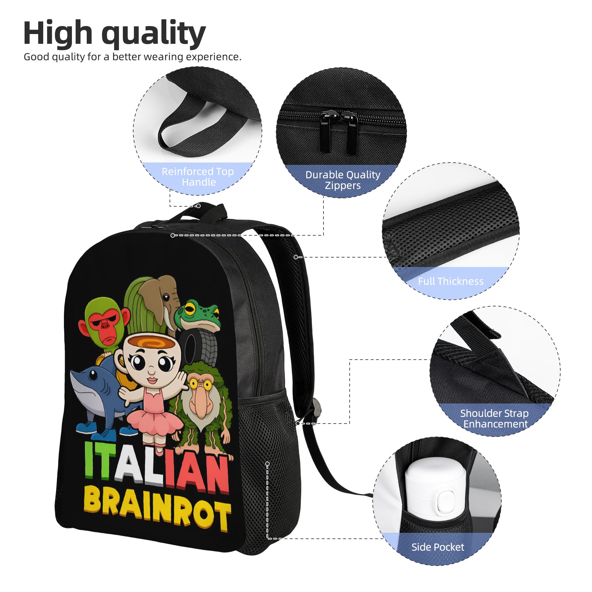 Zaino Italian Brainrot, Zaini  - Interior Design University recensione e prezzo
