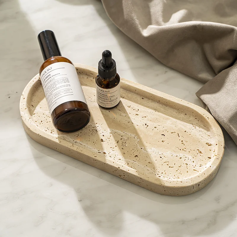 Vassoio in Travertino per Bagn - Travertine Tray Oval recensione e prezzo