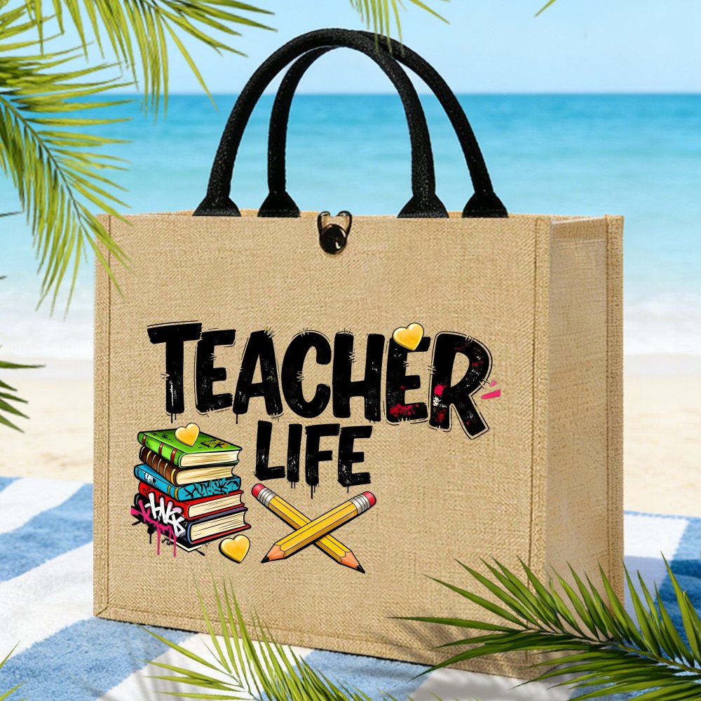 Borsa tote in juta con design  - Interior Design Book recensione e prezzo