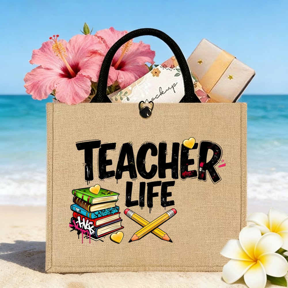 Borsa tote in juta con design  - Interior Design Book recensione e prezzo