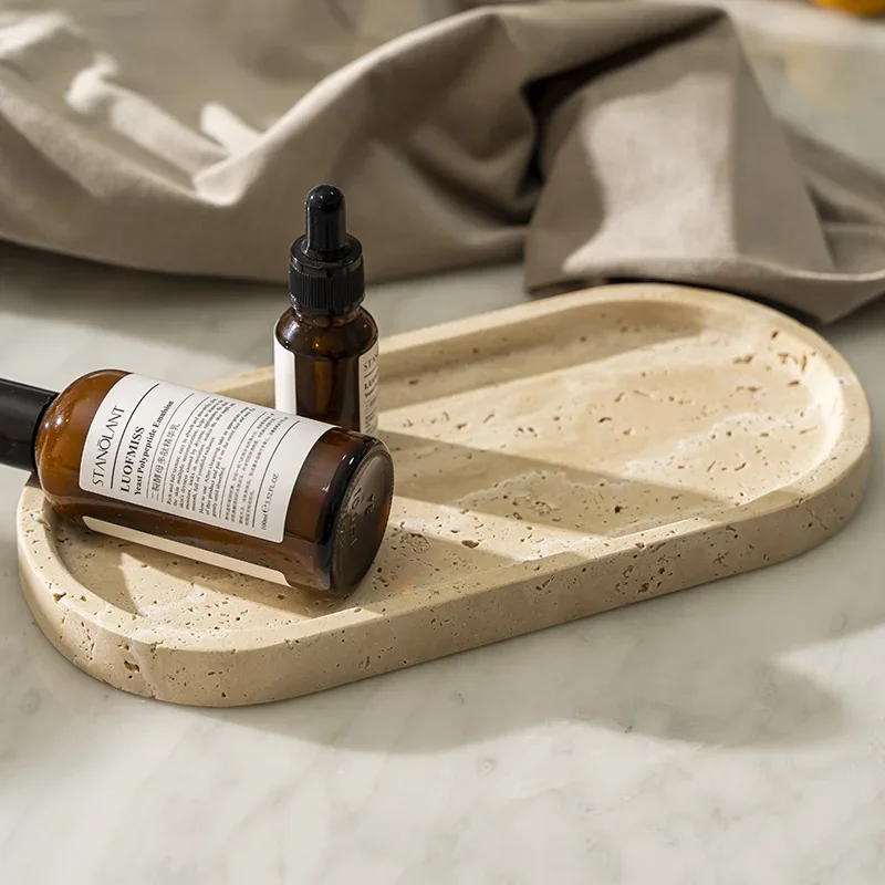 Vassoio ovale in pietra traver - Travertine Tray Oval recensione e prezzo